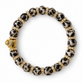 Gold Leopard Print Stretch Bracelet