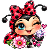 The Beaded Ladybug mascot